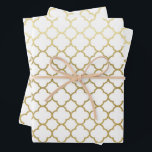 Elegantes Gold Hexagon Abstraktes Muster Hochzeit Geschenkpapier Set<br><div class="desc">Hochzeitsgeschenk in einem Imitat Gold Hexagon abstrakte Muster macht eine phantastische Präsentation. Ideal für Neuvermählte,  Brautpartys,  Polterabende,  neue Zuhause,  Verlobung-Duschen und vieles mehr.</div>