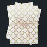 Elegantes Gold Hexagon Abstraktes Muster Hochzeit Geschenkpapier Set<br><div class="desc">Hochzeitsgeschenk in einem Imitat Gold Hexagon abstrakte Muster macht eine phantastische Präsentation. Ideal für Neuvermählte,  Brautpartys,  Polterabende,  neue Zuhause,  Verlobung-Duschen und vieles mehr.</div>