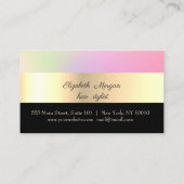 Elegantes Gold, Holographic Loyalty Card Treuekarte (Rückseite)