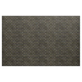 Elegantes Gold Honeycomb Schwarzes Muster Stoff (Fat Quarter (45,7 x 55,9 cm))