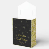 Elegantes Gold, Imitate Glitzer, 16 . Geburtstag Geschenkschachtel (Geöffnet)
