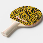 Elegantes Gold Imitate Glitzer Tierprint 3D Monogr Tischtennis Schläger (Vorderseite)