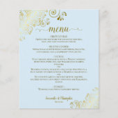 Elegantes Gold Lace Powder Blue Budget Wedding Men (Vorderseite)