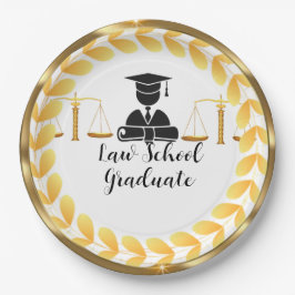Elegantes Gold Law School Graduate Paper Pappteller