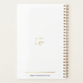 Elegantes Gold Logo Corporate Custom Business 2025 Planer (Rückseite)