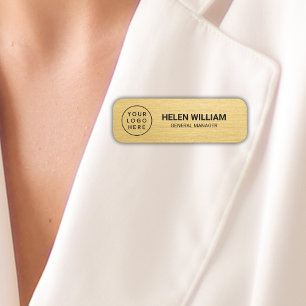 Elegantes Gold-Logo für Unternehmen Namensschild