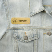 Elegantes Gold-Logo Namensschild (Beispiel)