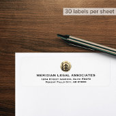 Elegantes Gold-Logo-Rückgabezeichen