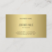 Elegantes Gold Look Design Einfach Modernes Design Visitenkarte (Vorderseite)
