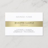 Elegantes Gold Look Einfach Beruflich Schlicht mod Visitenkarte (Vorderseite)