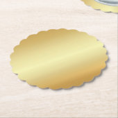 Elegantes Gold-Look Leere moderne Vorlage Untersetzer (angewinkelt)