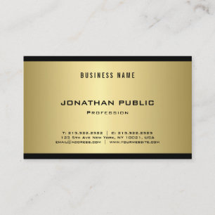 Elegantes Gold-Look-Moderne, kühl, schlicht, luxur Visitenkarte