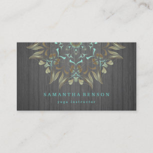 Elegantes Gold-Lotus-Logo Yoga-Meditation-Wellness Visitenkarte