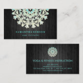 Elegantes Gold Lotus Logo Yoga Meditation Wellness Visitenkarte (Vorne/Hinten)