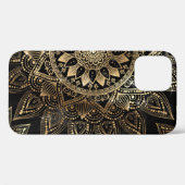 Elegantes Gold Mandala Black Design Case-Mate iPhone Hülle (Rückseite (Horizontal))