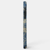 Elegantes Gold Mandala Blue Whimsy Design Case-Mate iPhone Hülle (Hinten/Links)