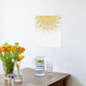 Elegantes Gold Mandala Dots Design Foliendrucke (Ablage(Küche))