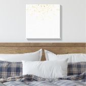 Elegantes Gold Mandala Dots Design Leinwanddruck (Insitu (Schlafzimmer))