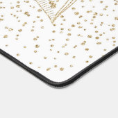 Elegantes Gold Mandala Dots Design Schreibtischunterlage (Ecke)