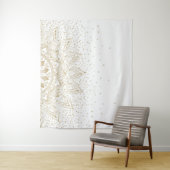 Elegantes Gold Mandala Dots Design Wandteppich (Beispiel)