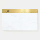 Elegantes Gold Marmor Einfaches Template Modernes  Post-it Klebezettel (Vorderseite)