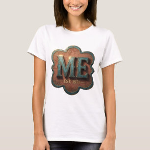 Elegantes Gold ME EST 1971 Custom Design T-Shirt