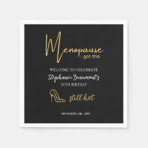 Elegantes Gold Menopause Ich schaff das 50. Geburt