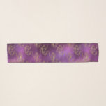 Elegantes Gold Mermaid Muster Lila Metallic Shiny Schal<br><div class="desc">Erweitern Sie Ihr Kleiderzubehör mit einem maßgeschneiderten Schal. Elegantes Gold Mermaid Muster Lila Metallic Shiny Scarf Wrap. Tolle Geschenkidee.</div>