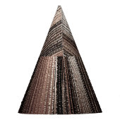 Elegantes Gold Metal: 3D Luxuriöser Render Partyhütchen (Rückseite)