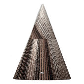 Elegantes Gold Metal: 3D Luxuriöser Render Partyhütchen (Links)