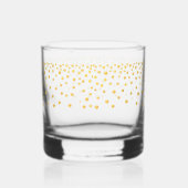 Elegantes Gold Metallic Look Confetti Trinkbehälte Whiskyglas (Links)