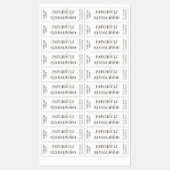 Elegantes Gold Modernes Candle Jar Thin Vertikales Etiketten (Blatt)