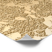 Elegantes Gold Modernes Floral Willkommen bei unse Poster (Ecke)