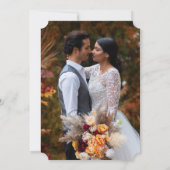 Elegantes Gold Modernes Foto Hochzeit rettet das D Save The Date (Rückseite)