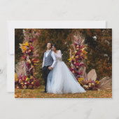 Elegantes Gold Modernes Foto Hochzeit rettet das D Save The Date (Rückseite)