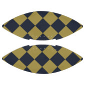 Elegantes Gold & Navy Blue Diamond Muster Football (Paneele)