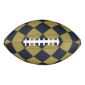 Elegantes Gold & Navy Blue Diamond Muster Football (Vorderseite)
