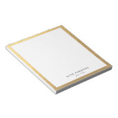 Elegantes Gold Notepad Notizblock (angewinkelt)