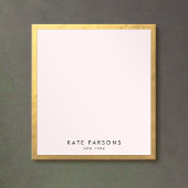 Elegantes Gold Notepad Notizblock