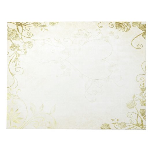 Elegantes Gold Notizblock (Vorderseite)