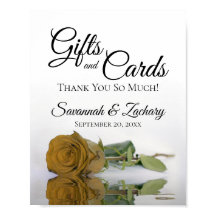 Elegantes Gold Ochre Rose Geschenke & Karten Hochz