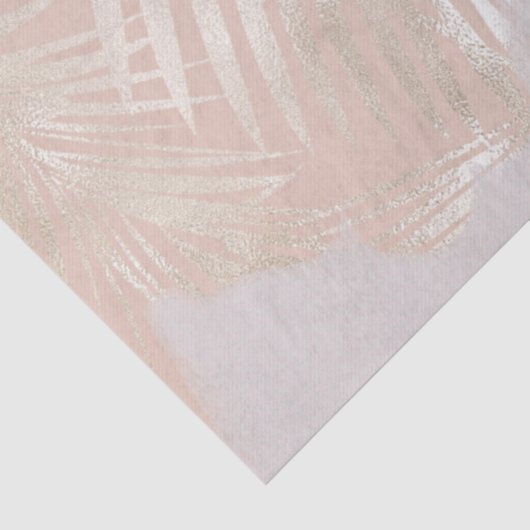 Elegantes Gold Palm Leaf Marmorgeschenk Seidenpapier (Detail)