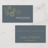 Elegantes Gold Paper Lanterns 4 für Veranstaltungs Visitenkarte (Vorne/Hinten)