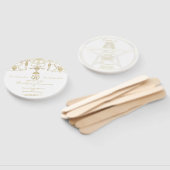 Elegantes Gold-Pentagramm-Handfast Fächer (Non-assembled)