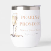 Elegantes Gold Perlen und Prosecco Brautparty (Links)