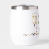 Elegantes Gold Perlen und Prosecco Brautparty (Vorderseite)