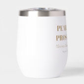 Elegantes Gold Perlen und Prosecco Brautparty (Vorderseite)