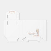 Elegantes Gold Perlen und Prosecco Brautparty Geschenkschachtel (Ungefaltet)