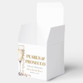 Elegantes Gold Perlen und Prosecco Brautparty Geschenkschachtel (Geöffnet)