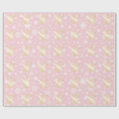 Elegantes Gold & Pink Weihnachten Weihnachten Geschenkpapier (Flach)